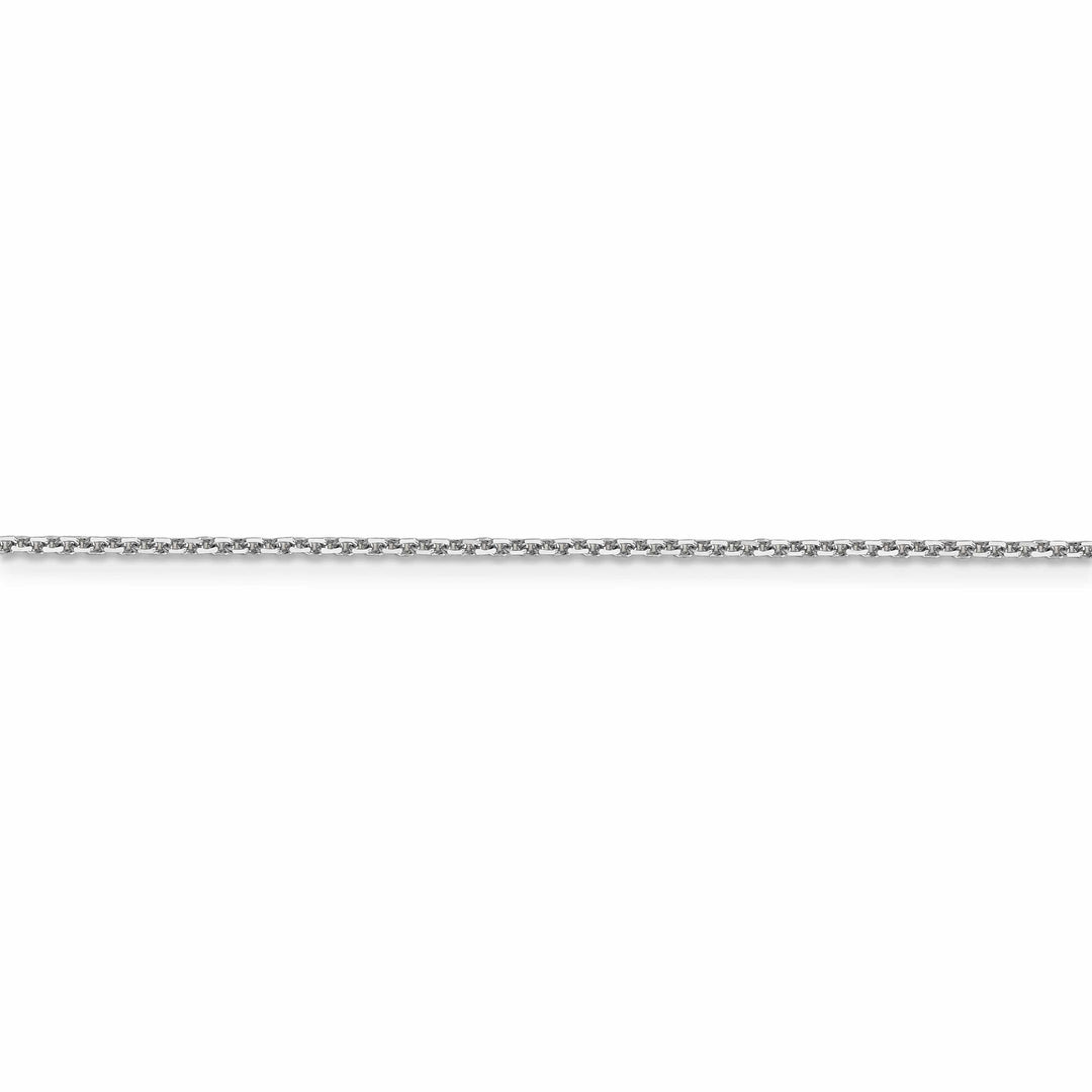Lovely Rita's Chains 14k White Gold 1.40mm Round Link Cable Chain