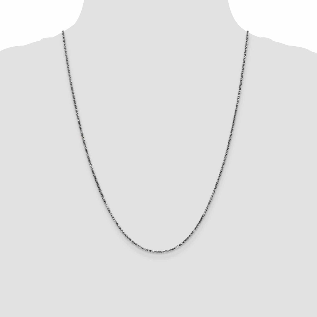 Lovely Rita's Chains 14k White Gold 1.4mm Solid D.C Spiga Chain