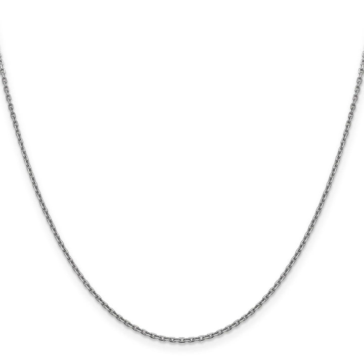 Lovely Rita's Chains 14K White Gold 1.5 mm Diamond Cut Rolo Chain
