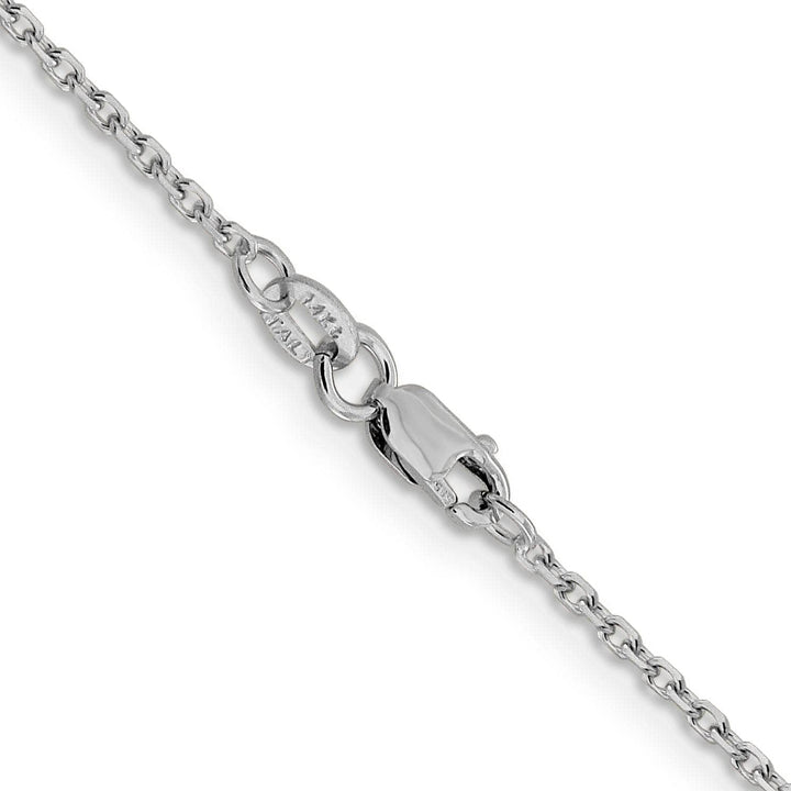 Lovely Rita's Chains 14K White Gold 1.5 mm Diamond Cut Rolo Chain