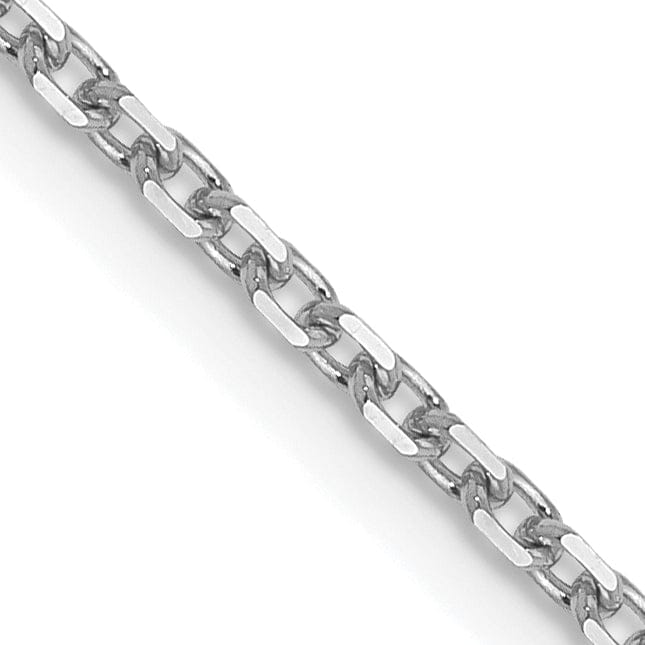 Lovely Rita's Chains 14K White Gold 1.5 mm Diamond Cut Rolo Chain