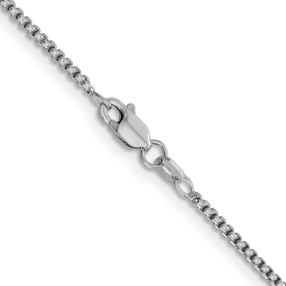 Lovely Rita's Chains 14k White Gold 1.50mm Hollow Round Box Chain