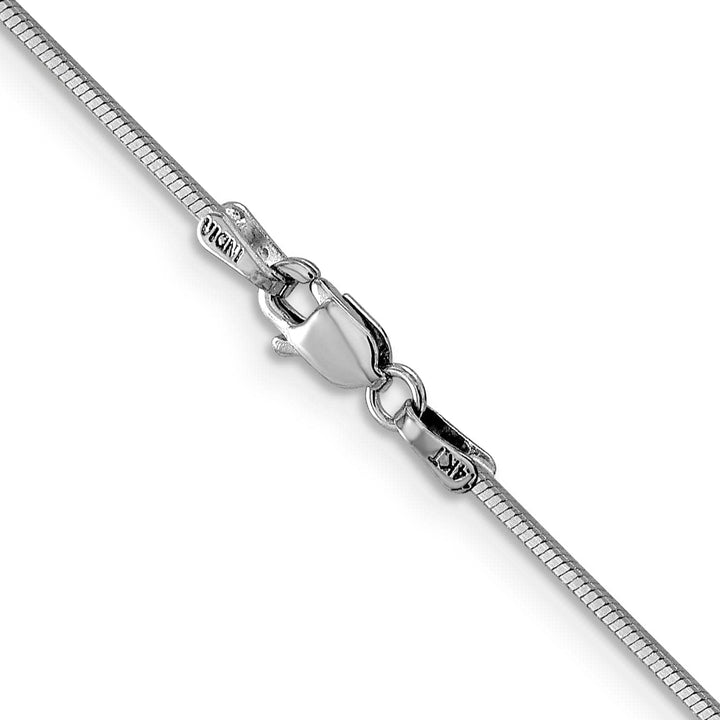 Lovely Rita's Chains 14k White Gold 1.50mm Octagonal Snake Chain