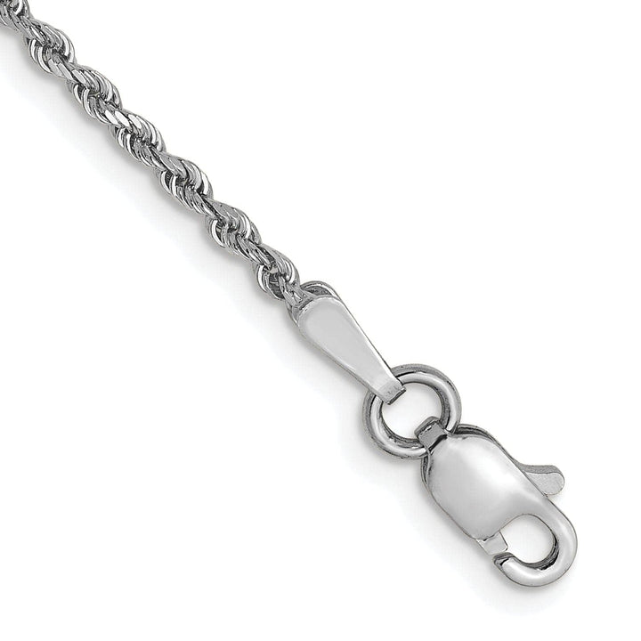 Lovely Rita's Chains 14K White Gold 1.5mm Diamond Cut Rope
