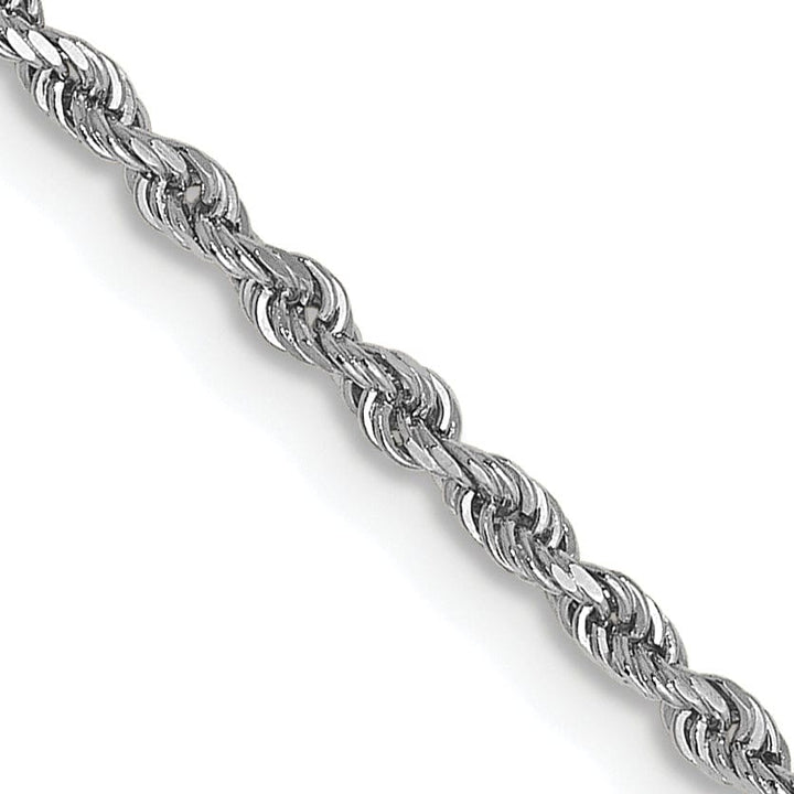 Lovely Rita's Chains 14K White Gold 1.5mm Diamond Cut Rope
