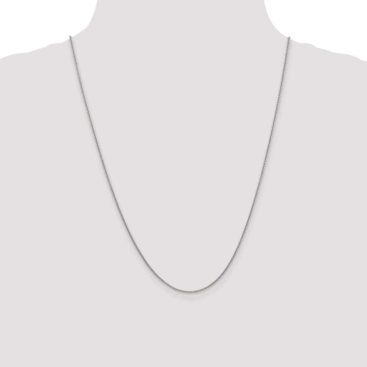 Lovely Rita's Chains 14k White Gold 1.5mm Solid Polish Cable Chain