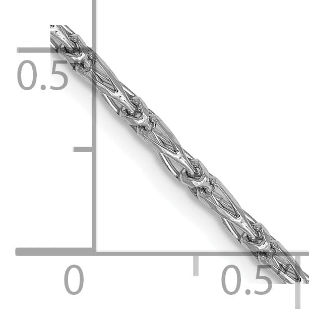 Lovely Rita's Chains 14K White Gold 1.6 m D.C Open Link Franco Chain