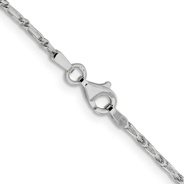 Lovely Rita's Chains 14K White Gold 1.6 m D.C Open Link Franco Chain
