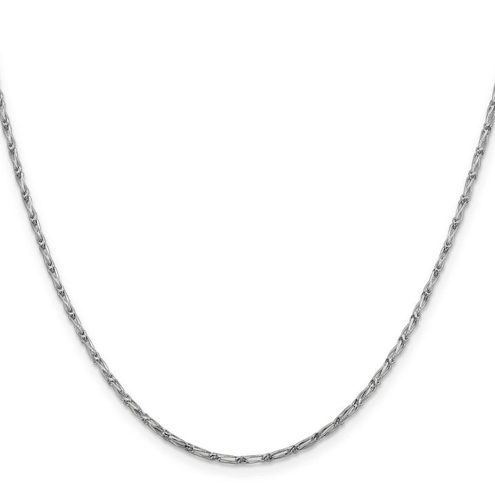 Lovely Rita's Chains 14K White Gold 1.6 m D.C Open Link Franco Chain