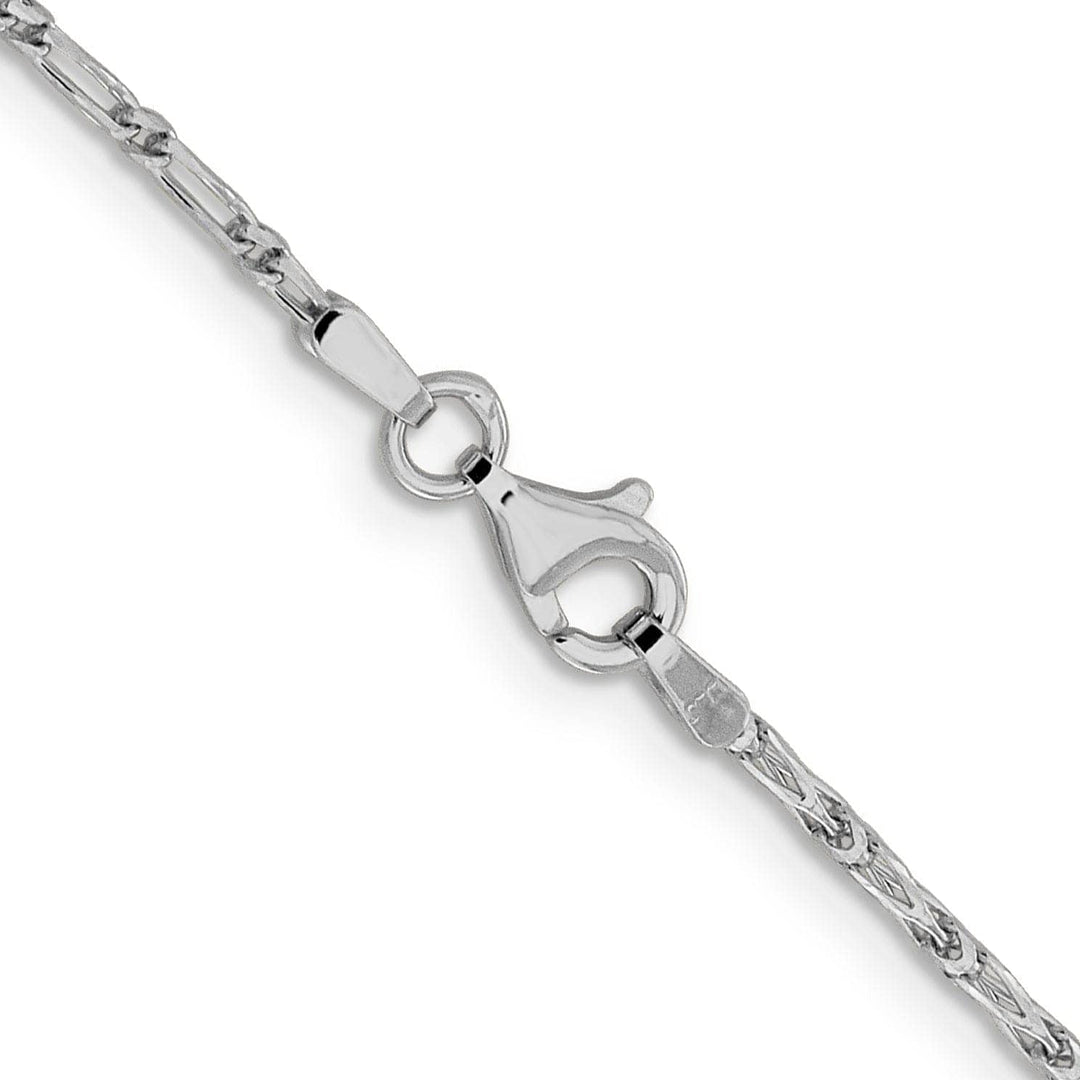 Lovely Rita's Chains 14K White Gold 1.6 m D.C Open Link Franco Chain