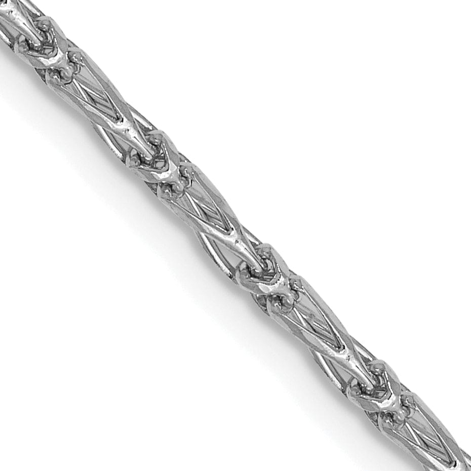 Lovely Rita's Chains 14K White Gold 1.6 m D.C Open Link Franco Chain