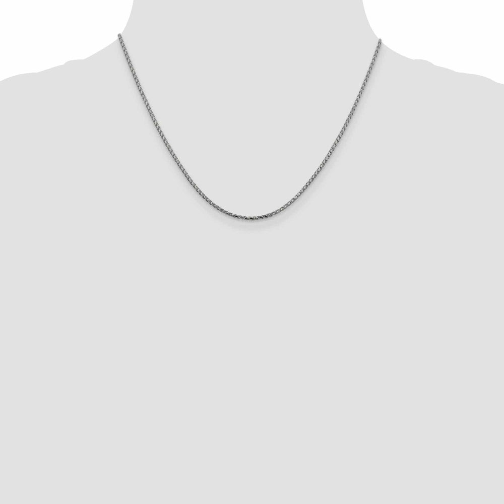 Lovely Rita's Chains 14K White Gold 1.6 mm D.C Open Franco Chain