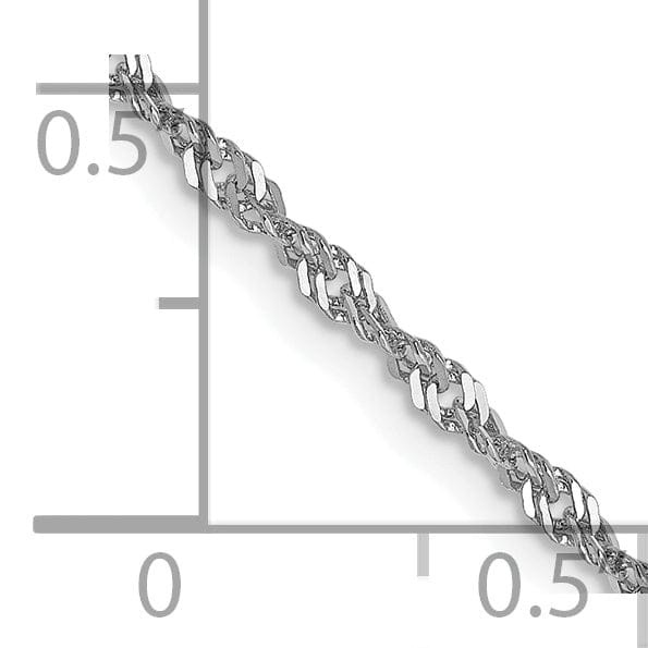 Lovely Rita's Chains 14K White Gold 1.6 mm Singapore Chain