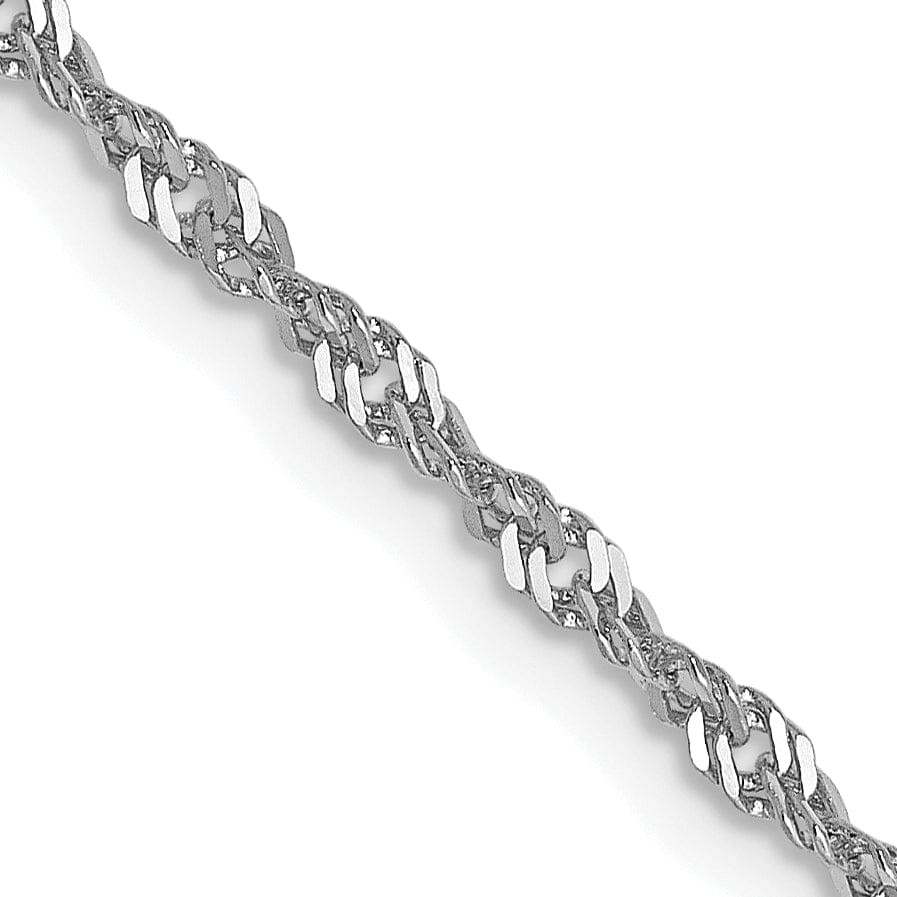Lovely Rita's Chains 14K White Gold 1.6 mm Singapore Chain