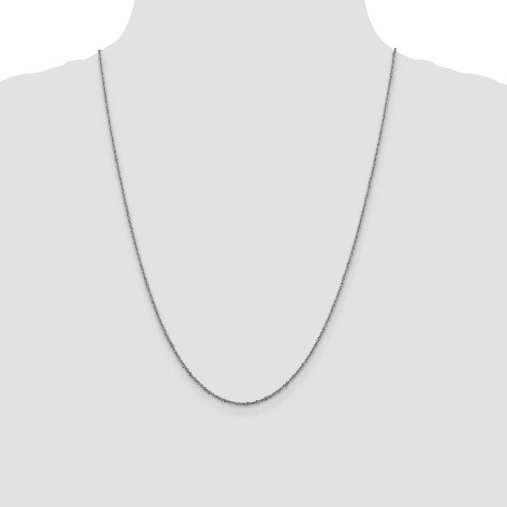 Lovely Rita's Chains 14K White Gold 1.6 mm Sparkle Singapore Chain