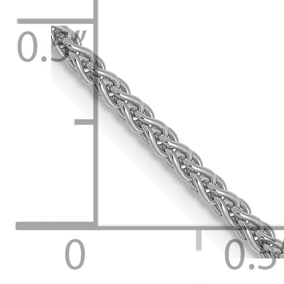 Lovely Rita's Chains 14k White Gold 1.65mm Spiga Wheat Chain