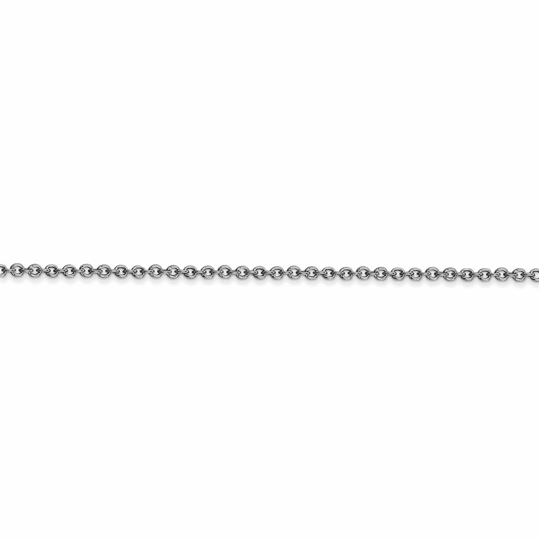 Lovely Rita's Chains 14k White Gold 1.67mm Round Link Cable Chain