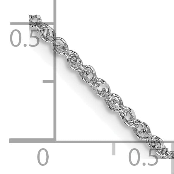 Lovely Rita's Chains 14K White Gold 1.70mm Polish Solid Ropa Chain