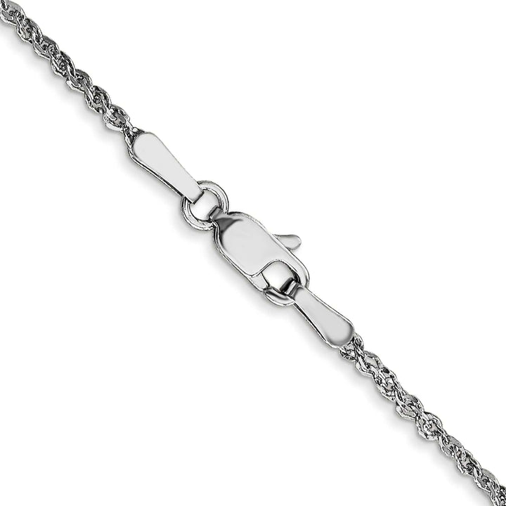 Lovely Rita's Chains 14K White Gold 1.70mm Polish Solid Ropa Chain