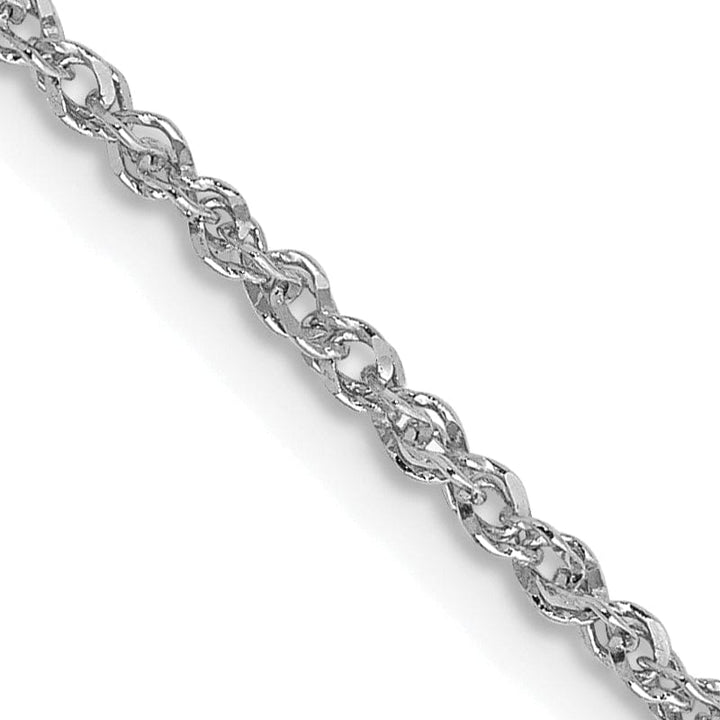 Lovely Rita's Chains 14K White Gold 1.70mm Polish Solid Ropa Chain