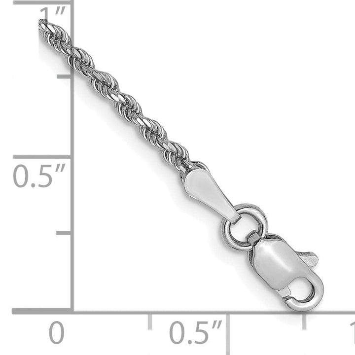 Lovely Rita's Chains 14K White Gold 1.75mm D.C Rope Chain