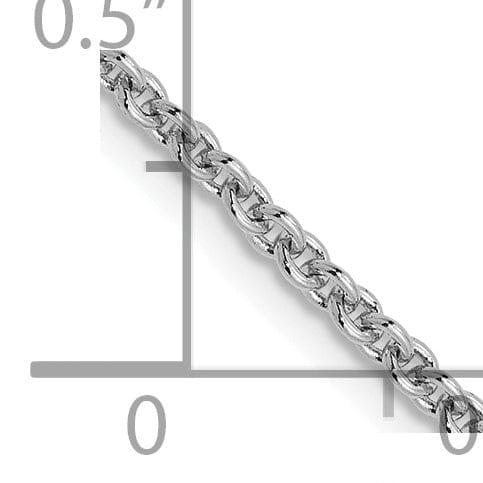 Lovely Rita's Chains 14K White Gold 1.8 m Round Cable Chain