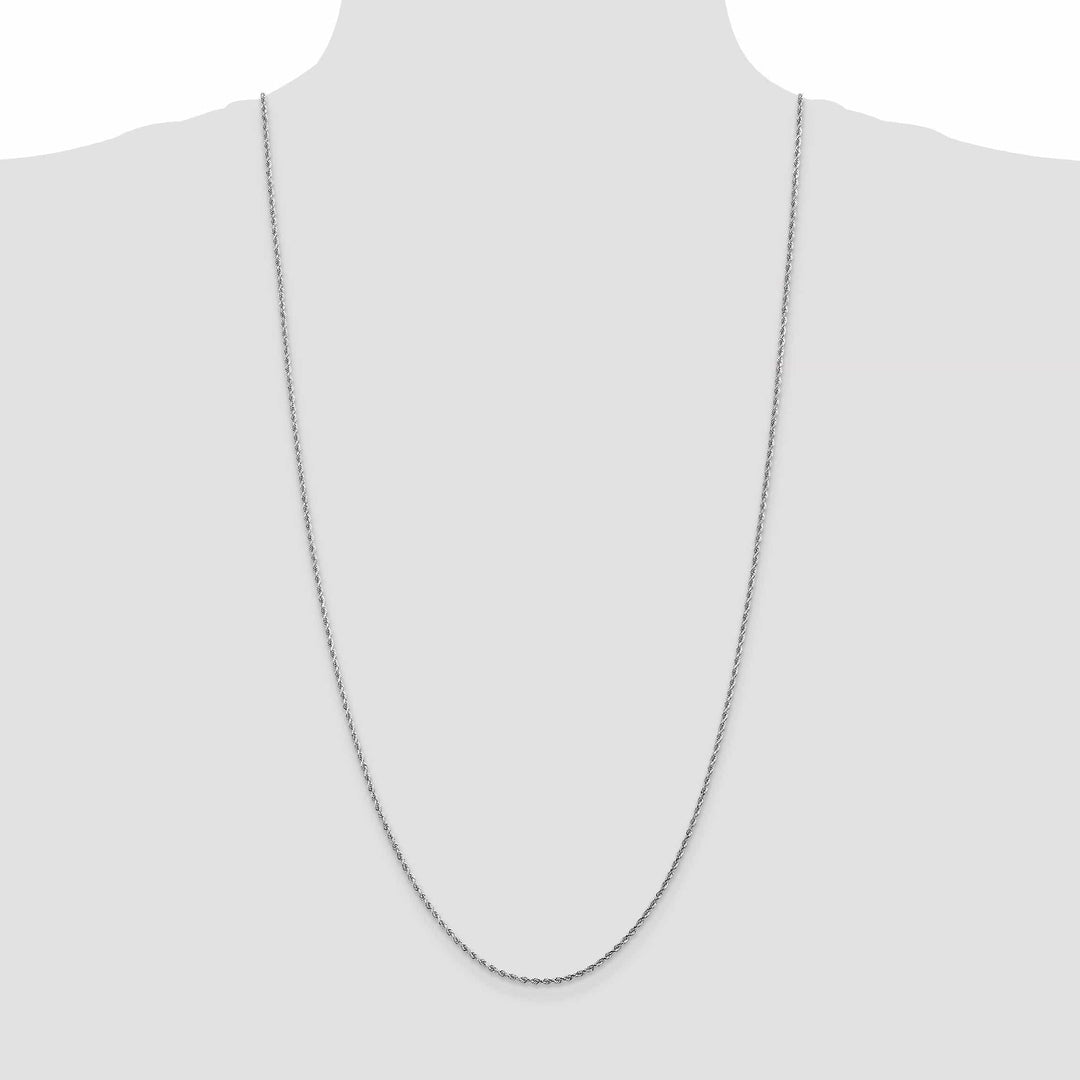 Lovely Rita's Chains 14k White Gold 1.80mm Diamond Cut Rope Chain