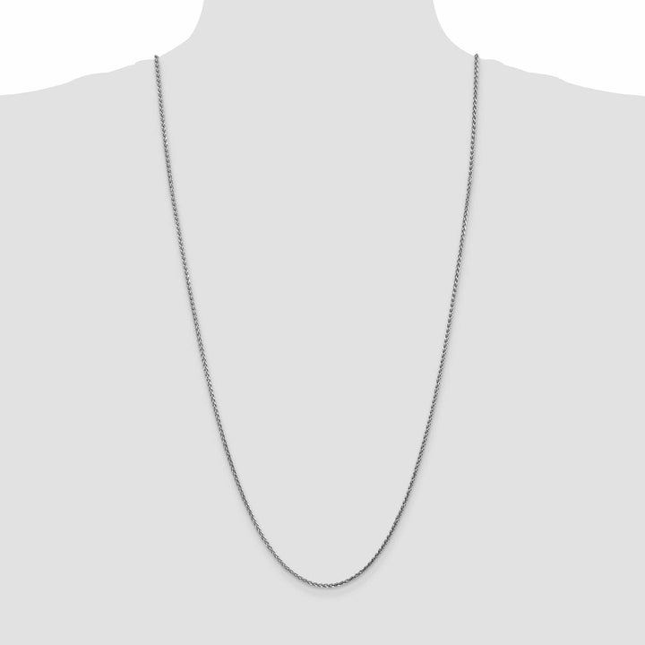 Lovely Rita's Chains 14k White Gold 1.80mm Diamond Cut Spiga Chain