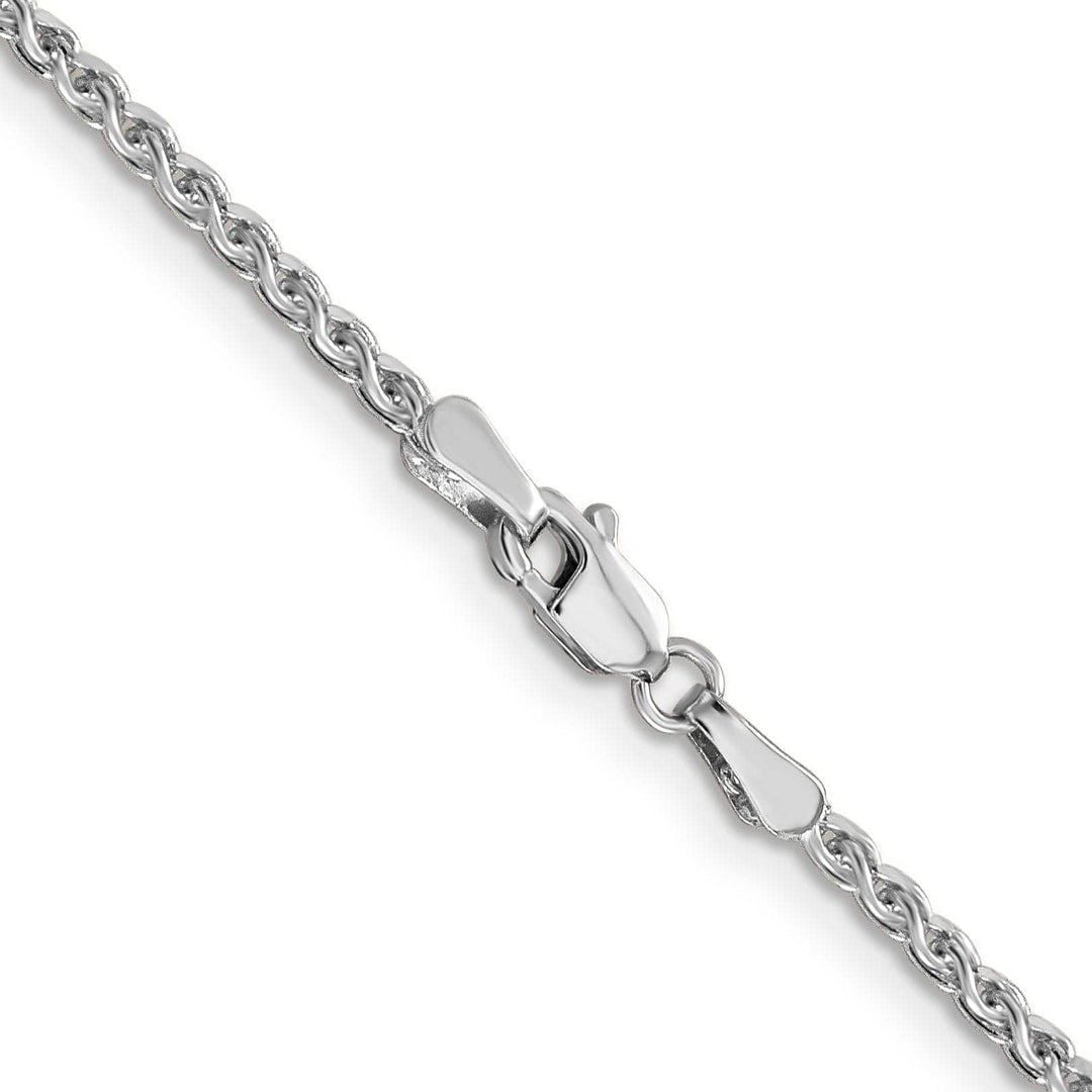Lovely Rita's Chains 14k White Gold 1.80mm Diamond Cut Spiga Chain