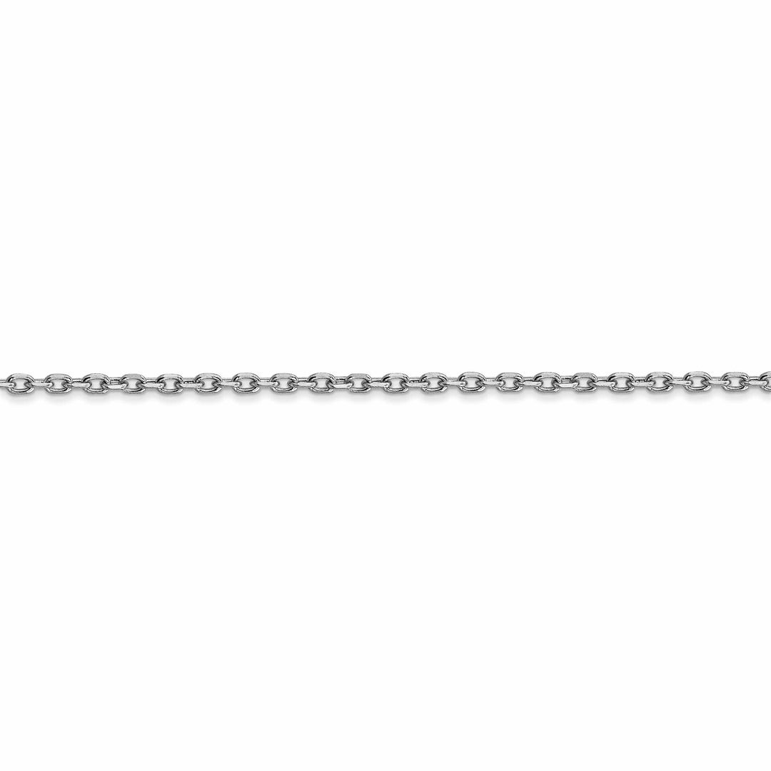 Lovely Rita's Chains 14k White Gold 1.80mm Round Link Cable Chain