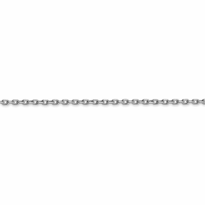 Lovely Rita's Chains 14k White Gold 1.80mm Round Link Cable Chain