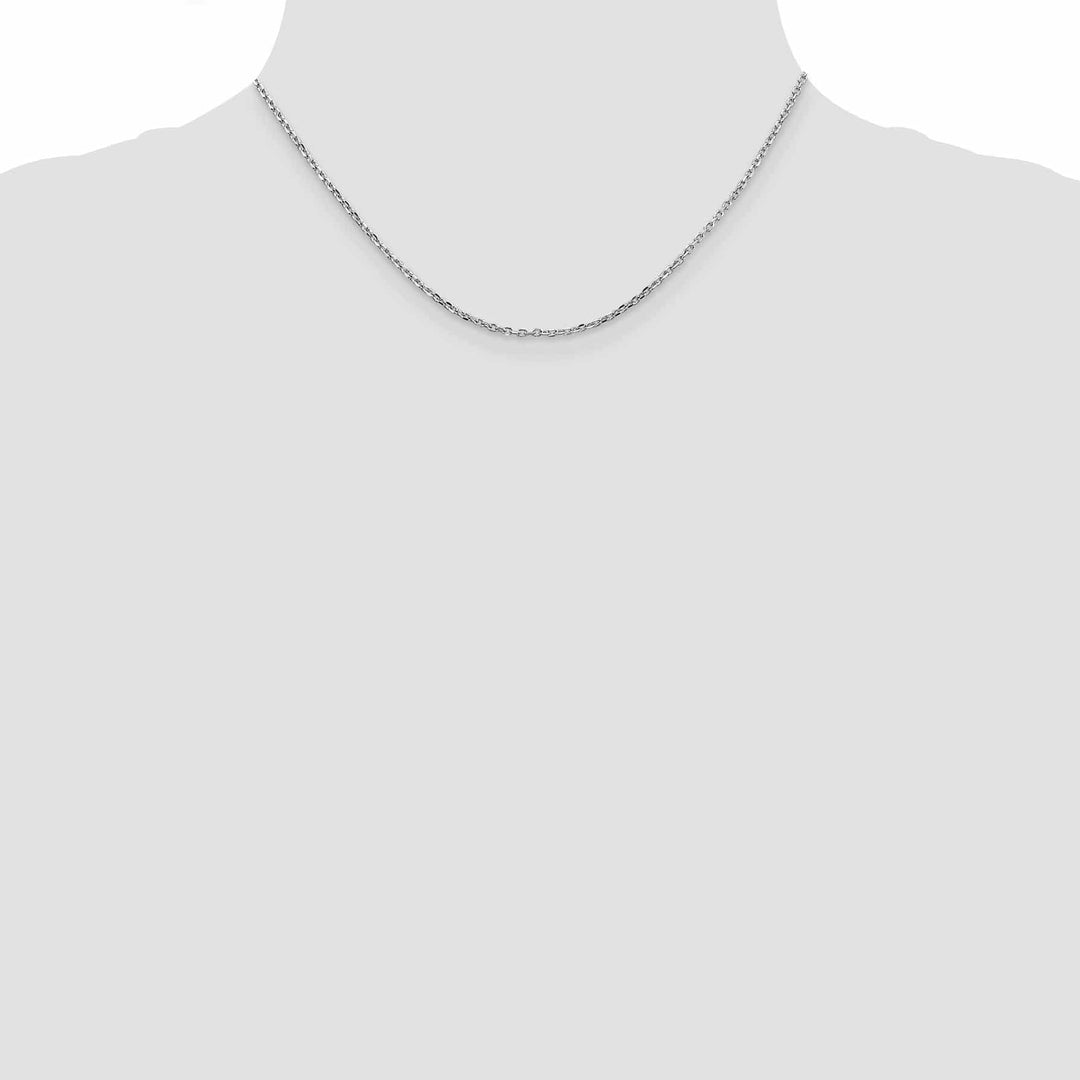 Lovely Rita's Chains 14k White Gold 1.80mm Round Link Cable Chain