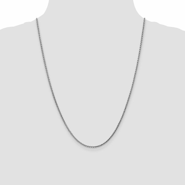 Lovely Rita's Chains 14k White Gold 1.8mm Solid D.C Spiga Chain
