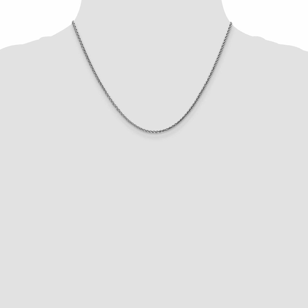 Lovely Rita's Chains 14k White Gold 1.8mm Solid D.C Spiga Chain