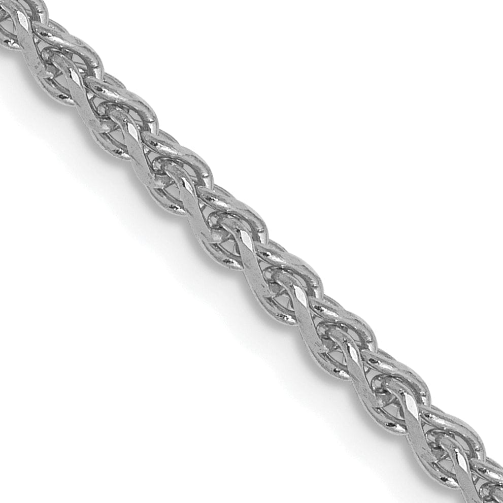 Lovely Rita's Chains 14k White Gold 1.8mm Solid D.C Spiga Chain
