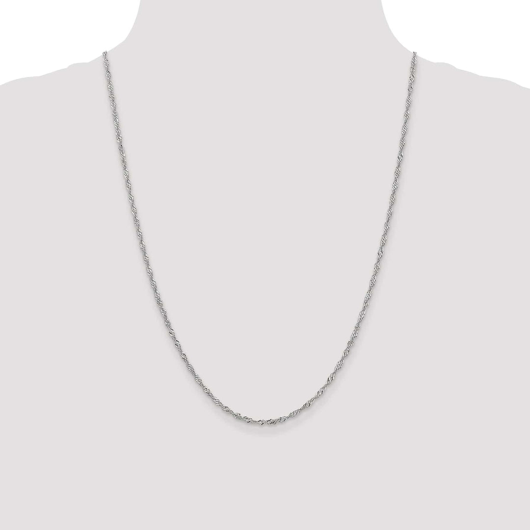 Lovely Rita's Chains 14K White Gold 1.9 mm Singapore Chain