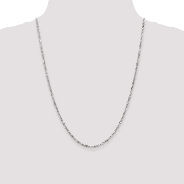 Lovely Rita's Chains 14K White Gold 1.9 mm Singapore Chain