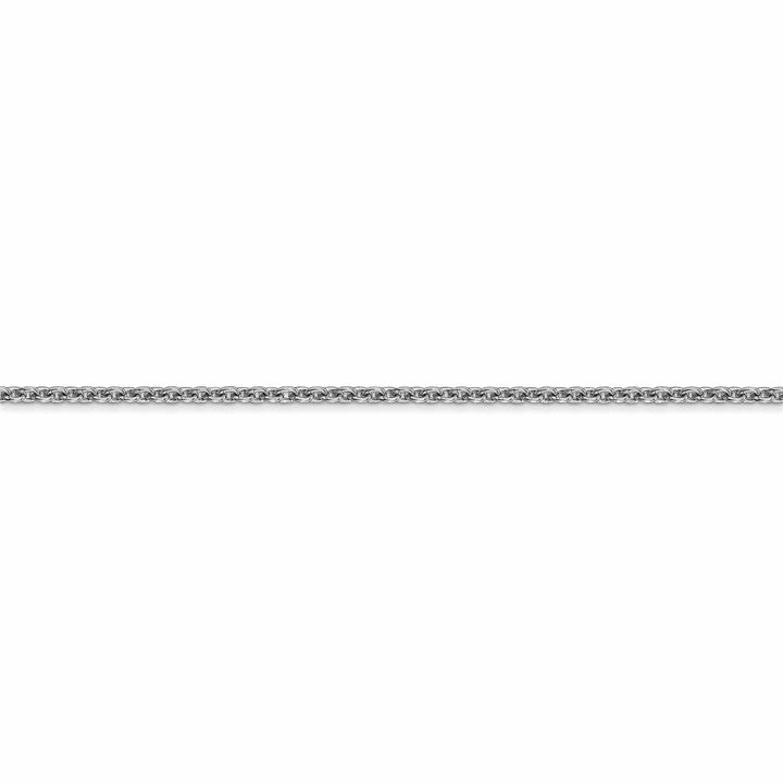 Lovely Rita's Chains 14k White Gold 1.90mm Solid Polish Cable Chain