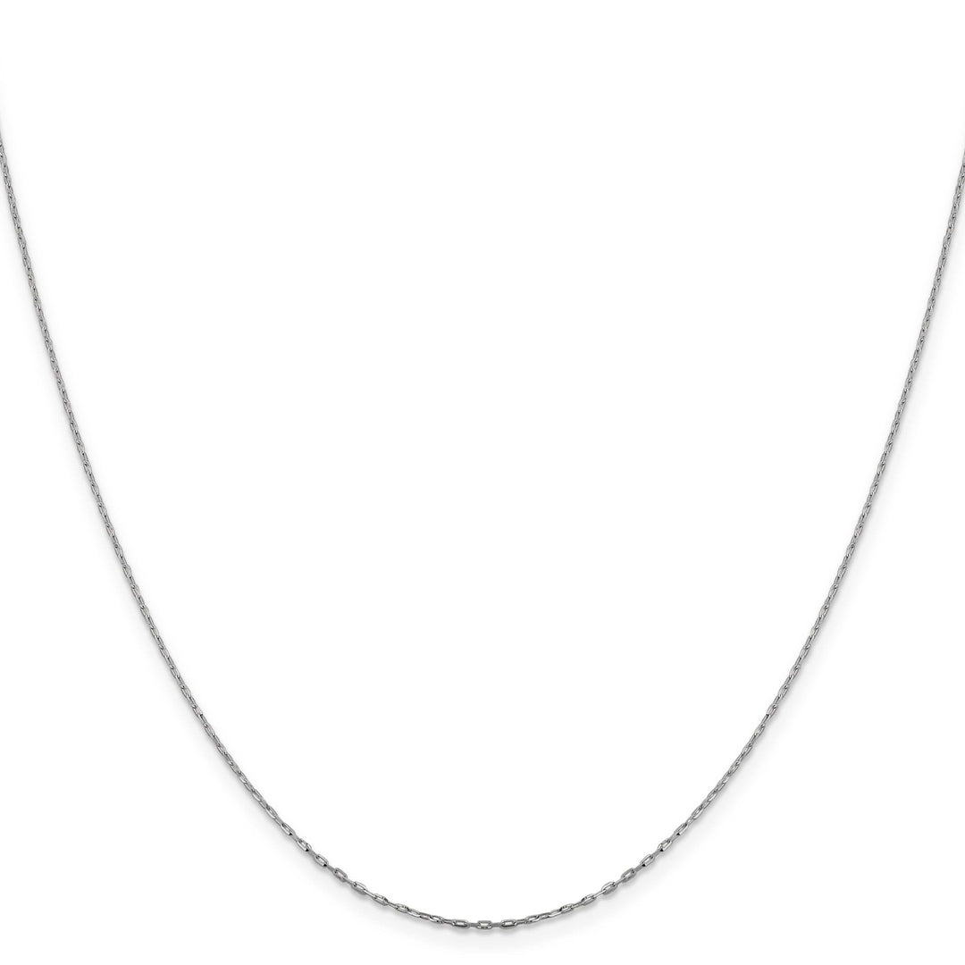 Lovely Rita's Chains 14K White Gold 1 mm D.C Open Cable Link Chain