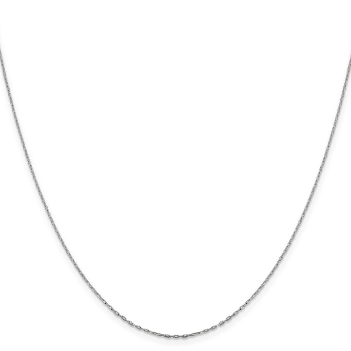 Lovely Rita's Chains 14K White Gold 1 mm D.C Open Cable Link Chain