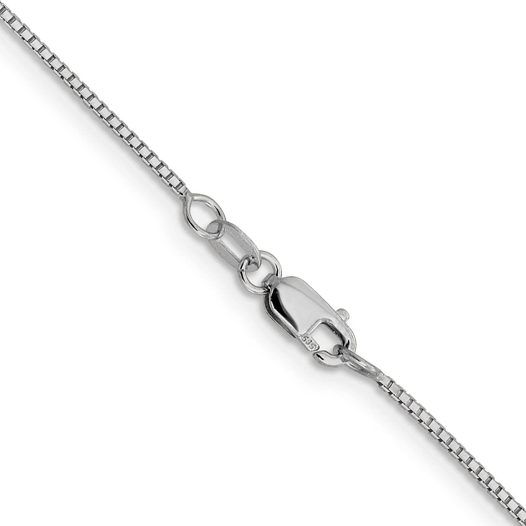 Lovely Rita's Chains 14K White Gold 1 mm Octagonal Sparkle Box