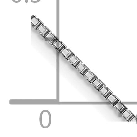 Lovely Rita's Chains 14K White Gold 1 mm Octagonal Sparkle Box Chain