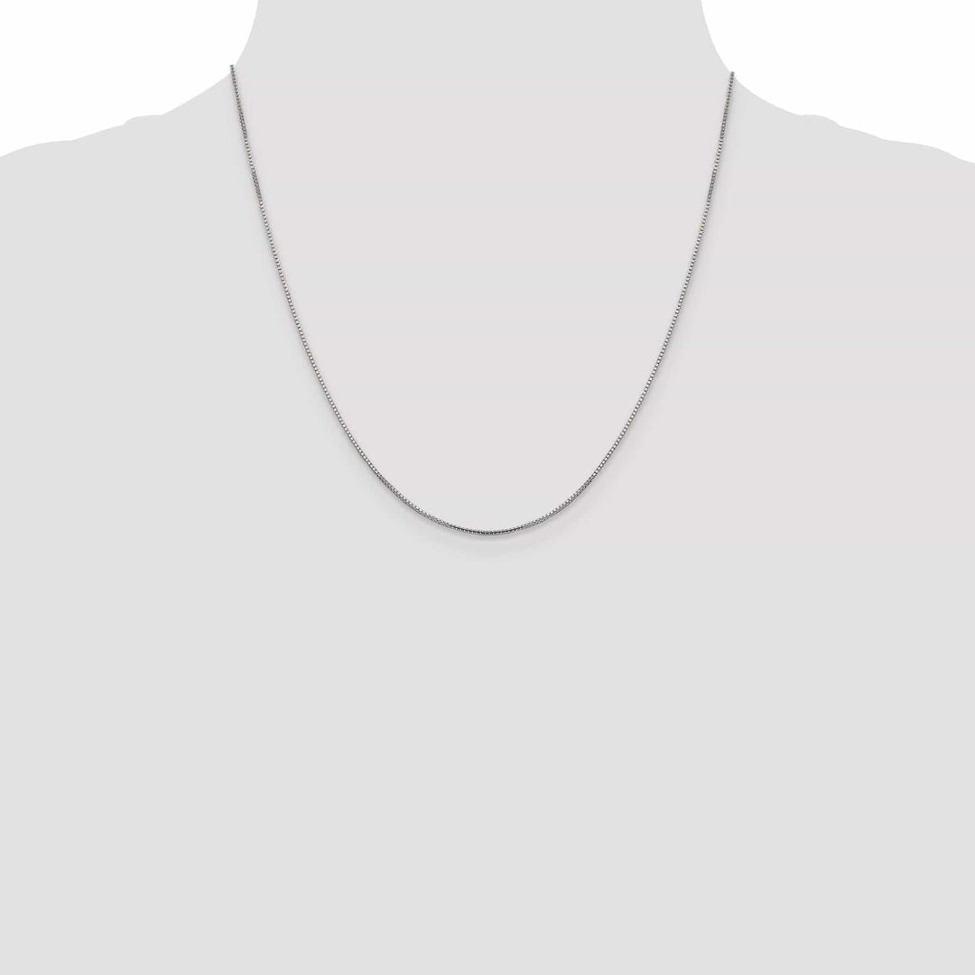 Lovely Rita's Chains 14K White Gold 1 mm Octagonal Sparkle Box Chain