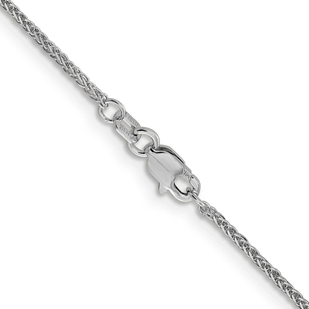 Lovely Rita's Chains 14K White Gold 1 mm Quadra Wheat Chain