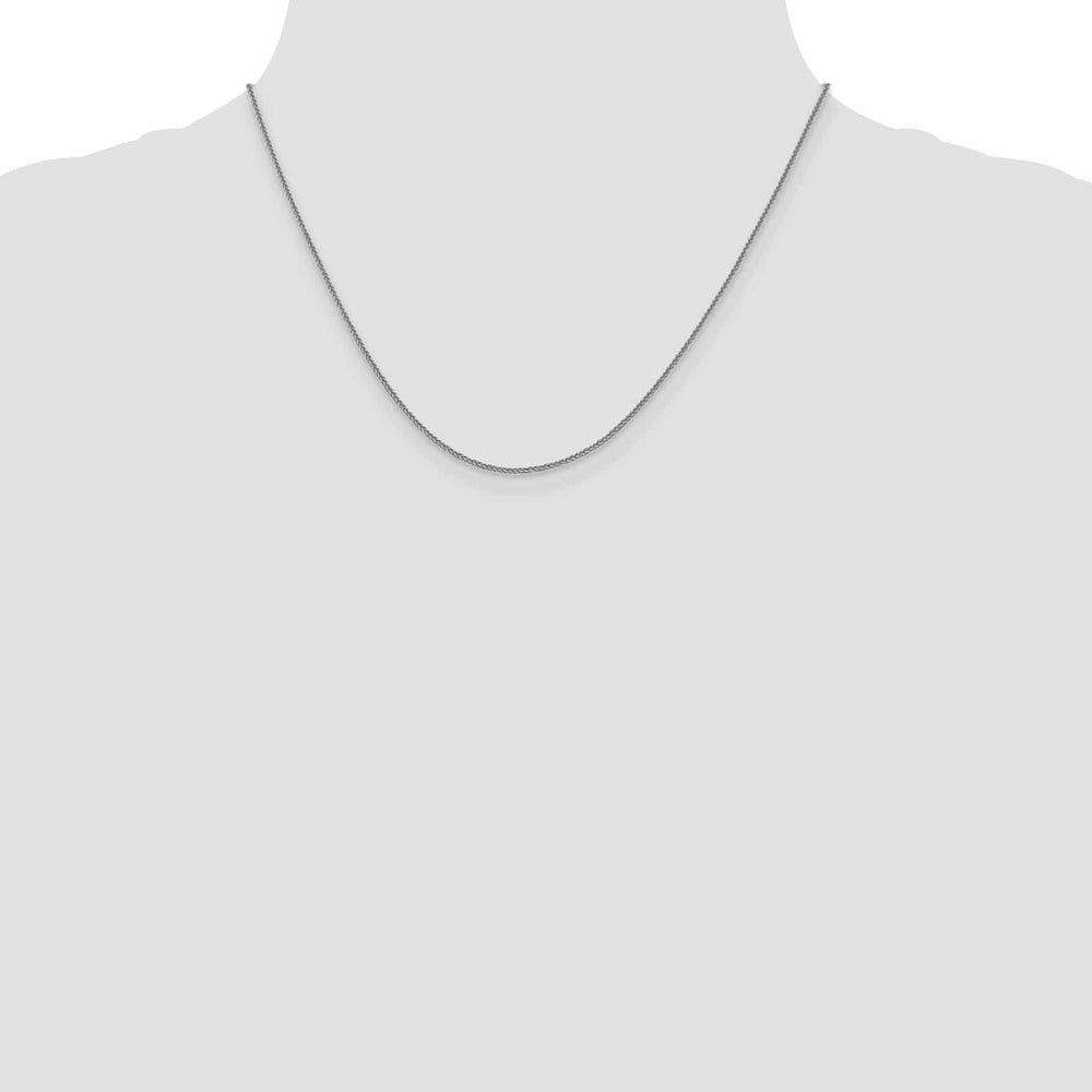 Lovely Rita's Chains 14K White Gold 1 mm Quadra Wheat Chain