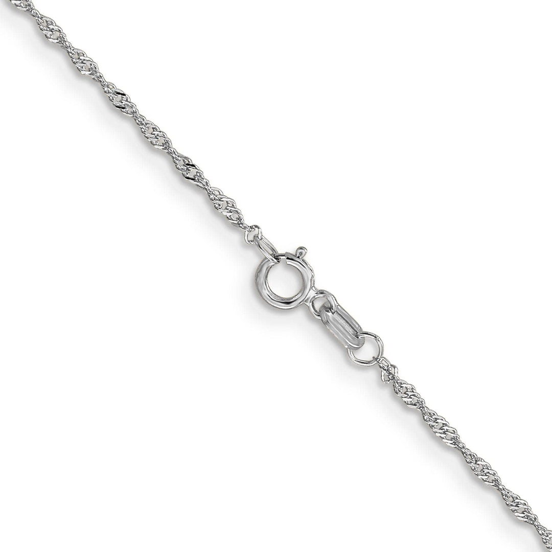 Lovely Rita's Chains 14K White Gold 1 mm Singapore Chain