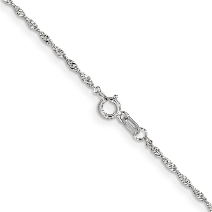 Lovely Rita's Chains 14K White Gold 1 mm Singapore Chain