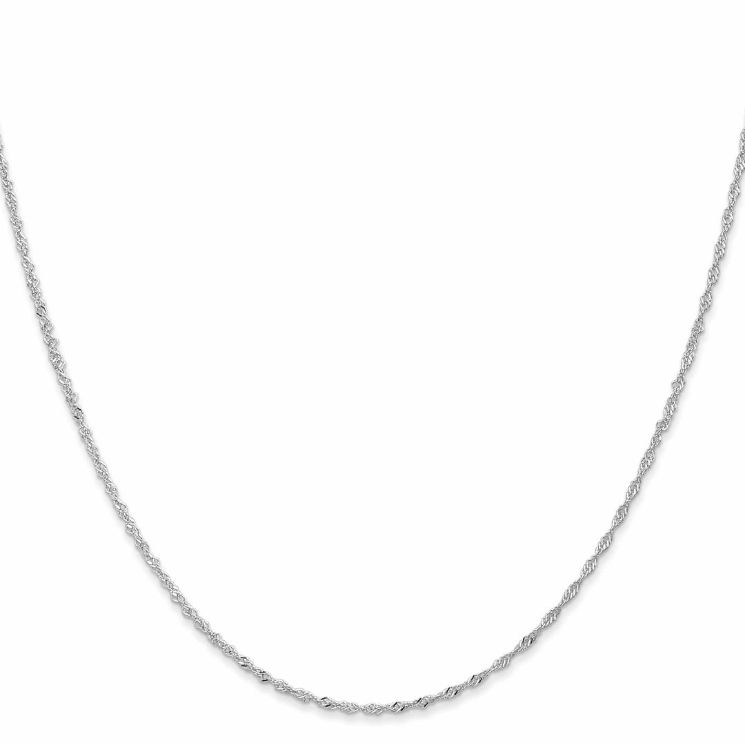 Lovely Rita's Chains 14K White Gold 1 mm Singapore Chain