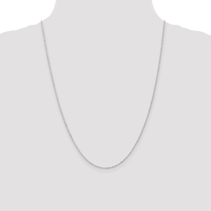 Lovely Rita's Chains 14K White Gold 1 mm Singapore Chain