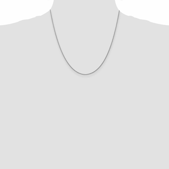 Lovely Rita's Chains 14k White Gold 1mm Sigia Pendant Wheat Chain